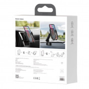 Baseus 5in1 Vehicle Bracket Wireless Charger 10W (WXHW01-B01) - поставка за радиатора и таблото на кола с безжично зареждане за Qi съвместими смартфони (черен) 12