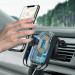 Baseus 5in1 Vehicle Bracket Wireless Charger 10W (WXHW01-B01) - поставка за радиатора и таблото на кола с безжично зареждане за Qi съвместими смартфони (черен) 8