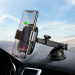 Baseus Smart Vehicle Bracket Wireless Charger (WXZN-B01) - поставка за таблото и стъклото на кола с безжично зареждане за Qi съвместими смартфони (черен) 10