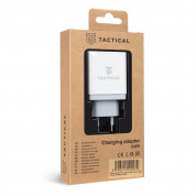 Tactical Travel Charger 2xUSB-A & USB-C QC 3.0 18W - захранване за ел. мрежа с 2xUSB-A и USB-C изходи с технология за бързо зареждане (бял) 1
