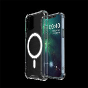 HR Clear Magnetic Case MagSafe - хибриден удароустойчив кейс с MagSafe за iPhone 12 mini (прозрачен)  6