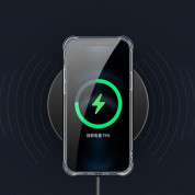 HR Clear Magnetic Case MagSafe - хибриден удароустойчив кейс с MagSafe за iPhone 12 mini (прозрачен)  12
