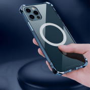 HR Clear Magnetic Case MagSafe - хибриден удароустойчив кейс с MagSafe за iPhone 12 mini (прозрачен)  7