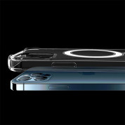 HR Clear Magnetic Case MagSafe - хибриден удароустойчив кейс с MagSafe за iPhone 12 Pro Max (прозрачен)  5