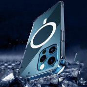 HR Clear Magnetic Case MagSafe - хибриден удароустойчив кейс с MagSafe за iPhone 12 Pro Max (прозрачен)  13
