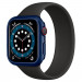 Spigen Thin Fit Case - качествен твърд кейс за Apple Watch 44мм (син) 1