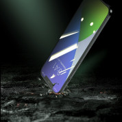 Baseus Full Coverage Green Tempered Glass Film with Anti Blue Light Filter (SGAPIPH54N-LP02) - стъклено защитно покритие за целия дисплей на iPhone 12 mini (прозрачен) (2 броя) 8