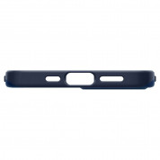 Spigen Thin Fit Case - качествен тънък матиран кейс за iPhone 12, iPhone 12 Pro (син) 9