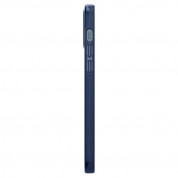 Spigen Thin Fit Case - качествен тънък матиран кейс за iPhone 12, iPhone 12 Pro (син) 4