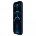 Spigen Thin Fit Case - качествен тънък матиран кейс за iPhone 12, iPhone 12 Pro (син) 4