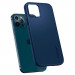 Spigen Thin Fit Case - качествен тънък матиран кейс за iPhone 12, iPhone 12 Pro (син) 9