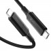 Spigen PB1800 PowerArc Wire 100W USB-C to USB-C - USB-C към USB-C кабел за устройства с USB-C порт (100 см) (черен)  1
