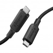 Spigen PB1800 PowerArc Wire 100W USB-C to USB-C - USB-C към USB-C кабел за устройства с USB-C порт (100 см) (черен)  1