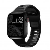Nomad Sport Band - силиконова каишка за Apple Watch 42мм, 44мм, 45мм, Ultra 49мм (черен)