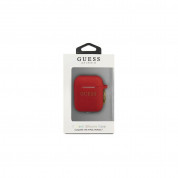 Guess Airpods Silicone Glitter Case (red) 2