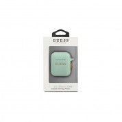Guess Airpods Silicone Glitter Case (green) 2