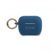 Guess Airpods Pro Silicone Glitter Case (blue)