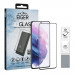 Eiger 3D Full Screen Tempered Glass - калено стъклено защитно покритие с извити ръбове за целия дисплея на Samsung Galaxy S21 (черен-прозрачен) 1