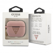 Guess Airpods Pro Triangle Logo Silicone Case (pink) 2