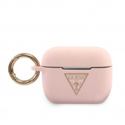 Guess Airpods Pro Triangle Logo Silicone Case (pink)