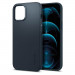 Spigen Thin Fit Case - качествен тънък матиран кейс за iPhone 12 Pro Max (тъмносив) 2