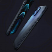 Spigen Thin Fit Case - качествен тънък матиран кейс за iPhone 12 Pro Max (тъмносив) 7