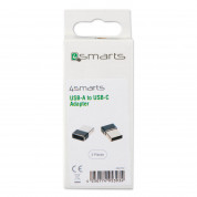 4smarts Passive Adapter USB-A to USB-C - комплект два броя адаптери от USB мъжко към USB-C женско (черен) 4