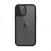SwitchEasy AERO Plus Case - тънък хибриден кейс 0.38 мм. съвместим с MagSafe за iPhone 12, iPhone 12 Pro (черен-прозрачен) 1