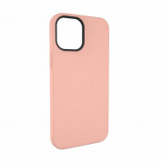 SwitchEasy MagSkin Case - тънък силиконов кейс с вграден магнитен конектор (MagSafe) за iPhone 12 mini (розов) 5