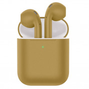Hoco ES32 Plus TWS Bluetooth Earphones (With Red Silicone Case) (gold)