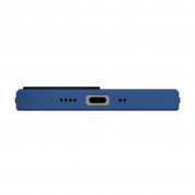 SwitchEasy MagSkin Case - тънък силиконов кейс с вграден магнитен конектор (MagSafe) за iPhone 12 mini (син) 4