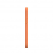 SwitchEasy MagSkin Case - тънък силиконов кейс с вграден магнитен конектор (MagSafe) за iPhone 12 mini (оранжев) 3