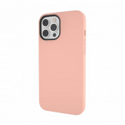 SwitchEasy MagSkin Case - тънък силиконов кейс с вграден магнитен конектор (MagSafe) за iPhone 12, iPhone 12 Pro (розов) 1