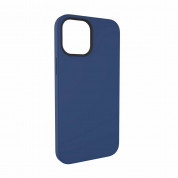 SwitchEasy MagSkin Case - тънък силиконов кейс с вграден магнитен конектор (MagSafe) за iPhone 12, iPhone 12 Pro (син) 5