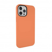 SwitchEasy MagSkin Case - тънък силиконов кейс с вграден магнитен конектор (MagSafe) за iPhone 12, iPhone 12 Pro (оранжев) 1