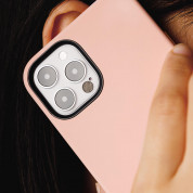 SwitchEasy MagSkin Case - тънък силиконов кейс с вграден магнитен конектор (MagSafe) за iPhone 12 Pro Max (розов) 7