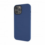SwitchEasy MagSkin Case - тънък силиконов кейс с вграден магнитен конектор (MagSafe) за iPhone 12 Pro Max (син) 2
