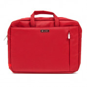 Platinet Notebook Bag 15.6 York Collection - чанта с презрамка за преносими компютри до 16 инча (червен)