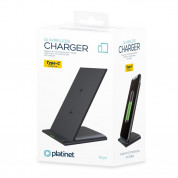 Platinet Wireless Charging Stand 10W - поставка (пад) за безжично зареждане на Qi съвместими устройства (черен)