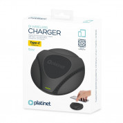 Platinet Wireless Charging Stand 15W - поставка (пад) за безжично зареждане на Qi съвместими устройства (черен)