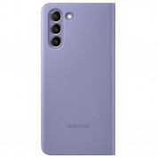 Samsung Clear View Cover EF-ZG996CV - оригинален кейс, през който виждате информация от дисплея за Samsung Galaxy S21 Plus (лилав) 1