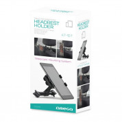 Omega Backseat Headrest Car Holder - поставка за смартфон или таблет за седалката на автомобил (черен) 4