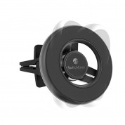 Switcheasy MagMount Vent Car Mount - магнитна поставка за радиатора на автомобил за iPhone с MagSafe (черен) 5