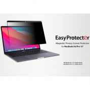 SwitchEasy EasyProtector Magnetic Privacy Screen Protector - защитно покритие с определен ъгъл на виждане за дисплея на Macbook Pro 13 (2016-2020), Macbook Air 13 (2018-2020) (черен-прозрачен) 1