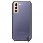 Samsung Protective Hard Cover EF-GG996CB - оригинален хибриден кейс за Samsung Galaxy S21 Plus (черен)