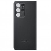 Samsung Clear View Cover EF-ZG998CB - оригинален кейс, през който виждате информация от дисплея за Samsung Galaxy S21 Ultra (черен) 4