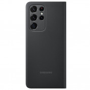 Samsung Clear View Cover EF-ZG998CB - оригинален кейс, през който виждате информация от дисплея за Samsung Galaxy S21 Ultra (черен) 1