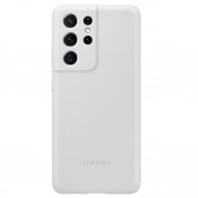 Samsung Silicone Cover EF-PG998TJ for Samsung Galaxy S21 Ultra (light gray)