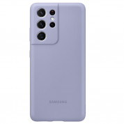 Samsung Silicone Cover EF-PG998TV - оригинален силиконов кейс за Samsung Galaxy S21 Ultra (лилав)