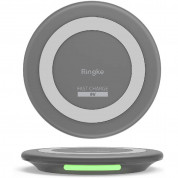 Ringke MFi-Certified Wireless Charger - сертифицирана поставка (пад) за безжично захранване с Fast Charge за QI съвместими устройства (сив)